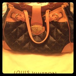 Louis Vuitton used twice total. Large bag.